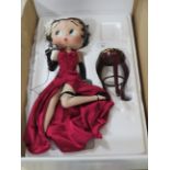 A BOXED LIMITED EDITION DANBURY MINT BETTY BOOP FIGURE 'BETTY SINGS THE BLUES'