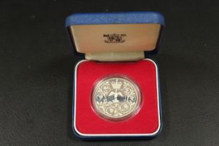 A SILVER PROOF 1977 CROWN