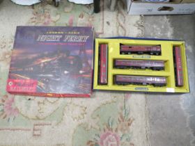 TWO BOXED '00 GAUGE' TRAINSETS, PLAYCRAFT LONDON / PARIS NIGHT FERRY AND HORNBY DUBLO GOODS SET