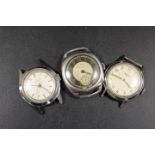 MILITARY STYLE VINTAGE WRISTWATCH AND TWO OTHERS