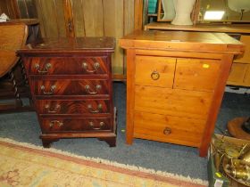 TWO SMALL MODERN CHEST OF DRAWERS A/F (2)