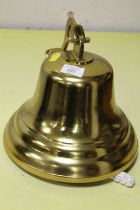 A LARGE BRASS BELL