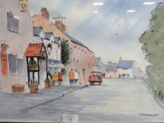 A SELECTION OF FRAMED AND GLAZED WATERCOLOURS ETC (4)