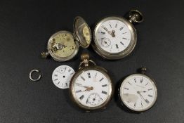 FOUR ASSORTED FOB WATCHES A/F