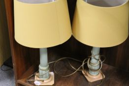 A PAIR OF TABLE LAMPS