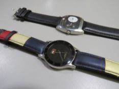 TWO DESIGNER WRISTWATCHES, COMPRISING A TOMMY HILFIGER AND D & G EXAMPLES