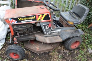 A WESTWOOD 8HP RIDE ON MOWER