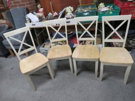 A SET OF FOUR MODERN CHAIRS