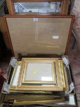 A LARGE QUANTITY OF ASSORTED PICTURE FRAMES TO INCLUDE MIRRORS