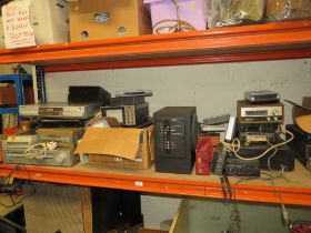 A LARGE SELECTION OF VINTAGE PORTABLE RADIOS, TELEVISION SETS, CASSETTE AND AUDIO EQUIPMENT