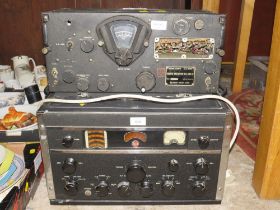 A VINTAGE RCA AR88 RECEIVER AMD A SIGNAL CORPS RECEIVER TYPE BC-348-R