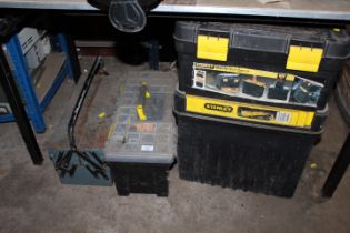 A QUANTITY OF TOOL BOXES TO INCLUDE CONTENTS