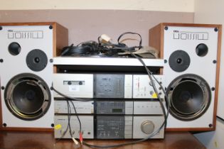 A VINTAGE PIONEER SEPARATES STEREO PLUS A PAIR OF MISSION 700 SPEAKERS A/F