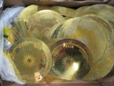 TWO TRAYS OF ASSORTED BAROMETER ACCESSORIES TO INCLUDE DIALS