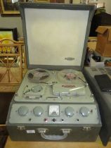 A LARGE FERROGRAPH REEL TO REEL TAPE RECORDER