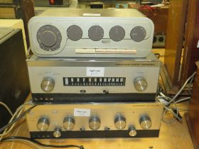 A QUAD 22 CONTROL UNIT TOGETHER WITH A TROUGH LINE FM TUNER AND STEREO 30 PLUS AMPLIFIER