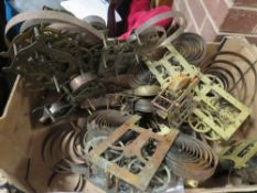 A TRAY OF ASSORTED CLOCK MOVEMENTS A/F