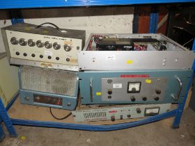 A SELECTION OF VINTAGE COMMUNICATION TRANSMITTERS AND POWER SUPPLY UNIT