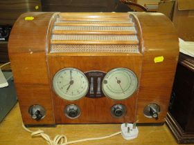 A WOODEN CASED GOBLIN TIMESPOT RADIO