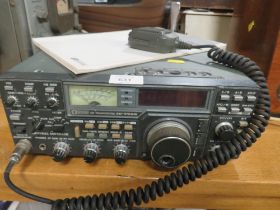 AN ICOM IC-751A TRANSCEIVER WITH USER MANUAL