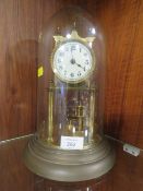 AN EDWARDIAN 400 DAY TORSION CLOCK WITH DISC WEIGHT