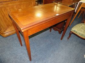 A REPRODUCTION FOLD-OVER CARD TABLE A/F
