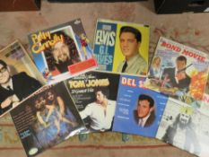 A TRAY OF ASSORTED LP RECORDS NEIL DIAMOND, DION WARWICK ETC
