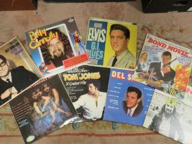 A TRAY OF ASSORTED LP RECORDS NEIL DIAMOND, DION WARWICK ETC