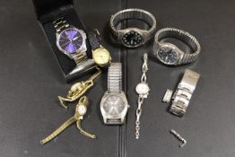 A SELECTION OF ASSORTED WRISTWATCHES TO INC SEKONDA ETC