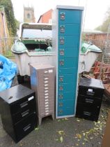 A SELECTION OF FILING CABINETS