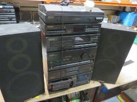 A PIONEER SEPARATES HI-FI MUSIC STACKING SYSTEM