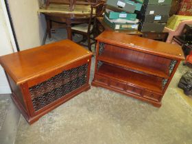 TWO MODERN COLONIAL STYLE CABINETS