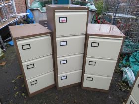 A SELECTION OF FILING CABINETS