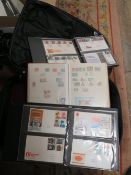 STAMP COLLECTION - LARGE RANGE IN ALBUMS / STOCK BOOKS CONTAINED IN SUITCASE, WITH VERY GOOD