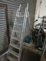 AN ABRU ALUMINIUM STEPLADDER