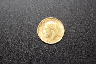 AN GEORGE V HALF SOVEREIGN DATED 1915