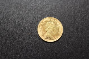 A QUEEN ELIZABETH II HALF SOVEREIGN DATED 1982