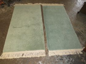 TWO MODERN CHINESE WOOLLEN RUGS