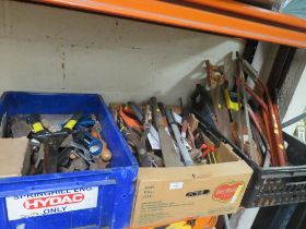 THREE TRAYS OF ASSORTED TOOLS - TRAYS NOT INCLUDED