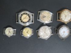 SEVEN ASSORTED TRENCH AND OTHER STYLE WATCHES A/F - WORKING CAPACITY UNKNOWN