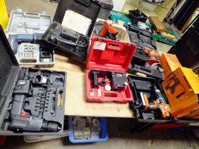 A SELECTION OF CORDLESS DRILLS ETC
