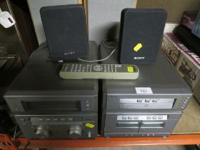 A SONY STACKING MUSIC HI-FI SYSTEM