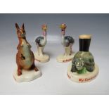 A SET OF FOUR CARLTONWARE 'MY GOODNESS - MY GUINNESS' CERAMIC FIGURES, tallest H 10 cm (4)