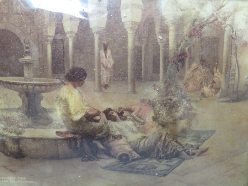 A SET OF FOUR 19TH CENTURY CRYSTOLEUMS, depicting figures in period settings, comprising one - Image 6 of 10