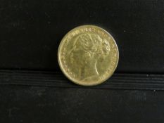 QUEEN VICTORIA YOUNG HEAD 1876 SOVEREIGN, Melbourne mint