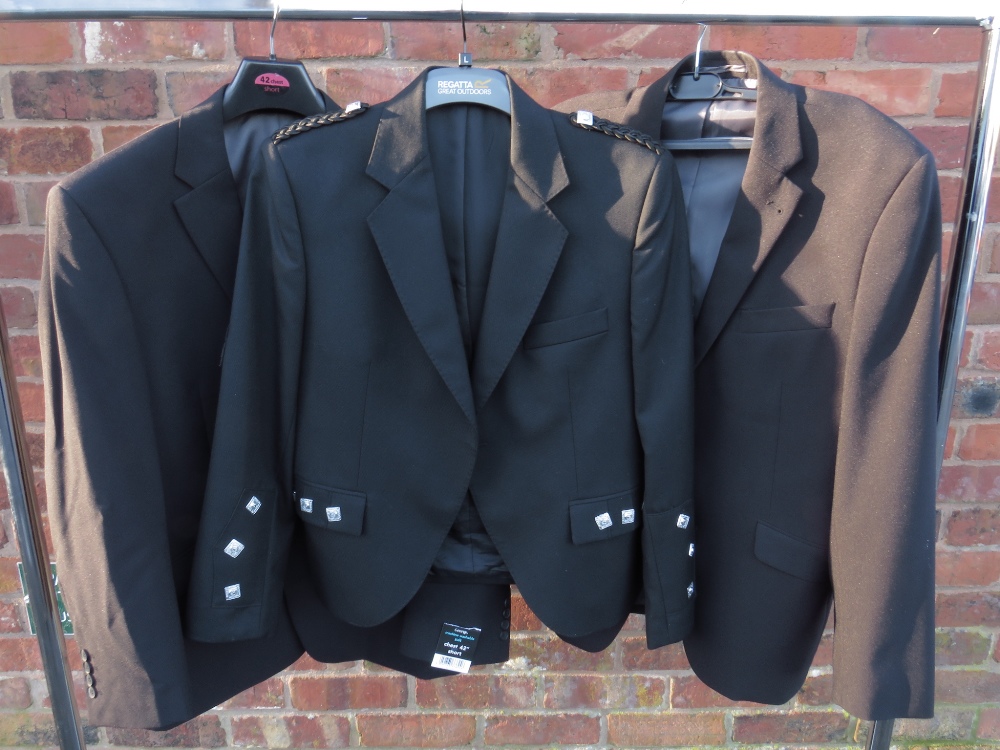 A BLACK PIPERS No. 1 TUNIC AND TWO BLAZERS