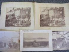 FIVE EARLY PHOTOGRAPHIC IMAGES OF NOVA SCOTIA (CANADA c.1860), various scenes of Halifax, to include