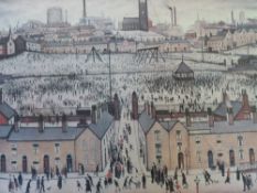 LAURENCE STEPHEN LOWRY RA (1887-1976). 'Britain At Play', signed L S Lowry lower right in pencil,