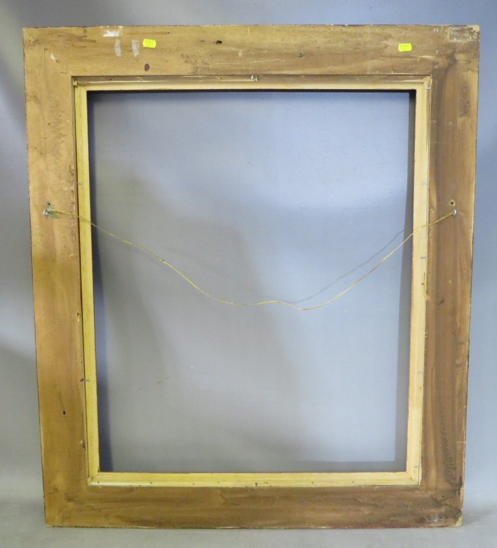 A LATE 19TH . EARLY 20TH CENTURY EBONISED DUTCH FRAME, with gold slip, frame W 10 cm, slip rebate 62 - Image 7 of 7