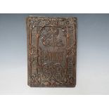 JONES OWEN - THE PREACHER, original carved wood back covers, Morocco spine, Longman dated 1849 a/